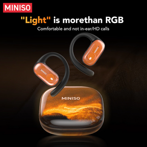 Miniso MS185 Wireless Earbuds Bluetooth 5.4 – 14.2mm Drivers, 4.5H Playtime, Touch Control, Built-in Mic
