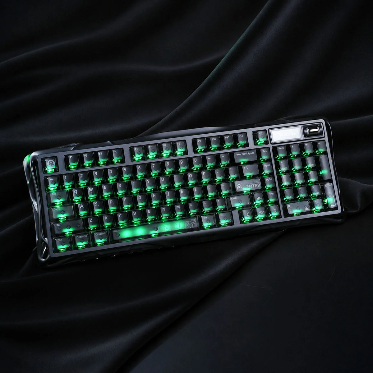 GravaStar Mercury K98 Smoky Translucent keyboard view 2