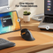 ProtoArc EM11 NL & EM05 NL Ergonomic Mouse – Ergonomic Design, 2400 DPI, Connects to 3 Devices, USB-C Charging, Wireless Bluetooth