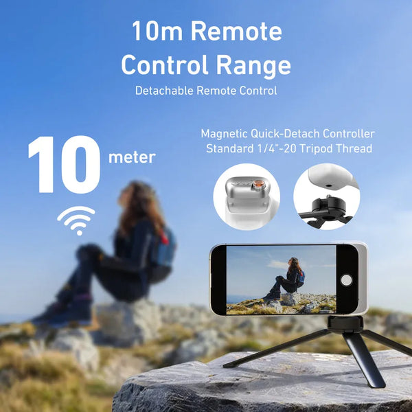 TELESIN Magnetic Phone Photography Grip with Remote - Professional 360° Photography