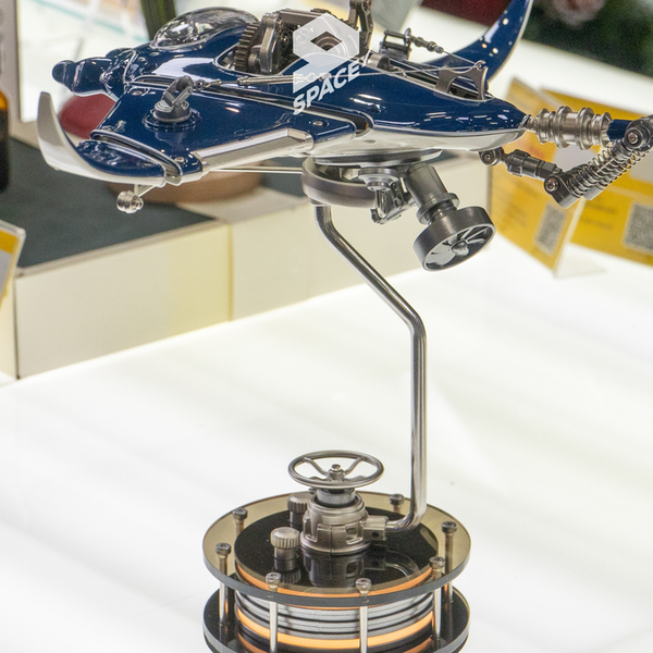 Steampunk Mobula Manta Ray 3D Mechanical Metal