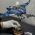 Steampunk Mobula Manta Ray 3D Mechanical Metal