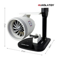 NIKOLATOY Desktop Humidifier Fan – Jet Engine Inspired Design