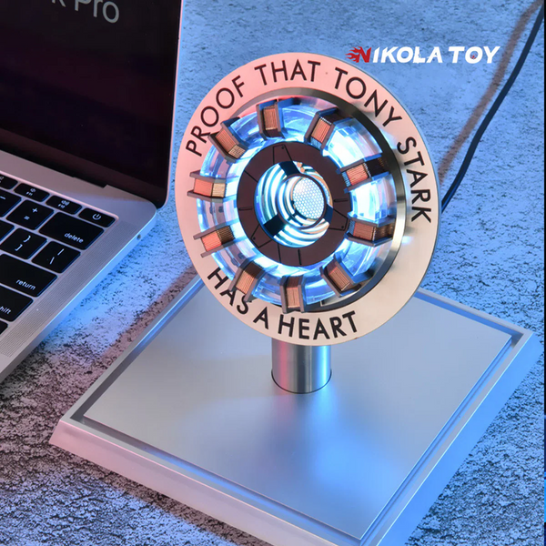 Iron Man Arc Reactor by NIKOLATOY – LED Light, Vibration Sensor, Floating Design
