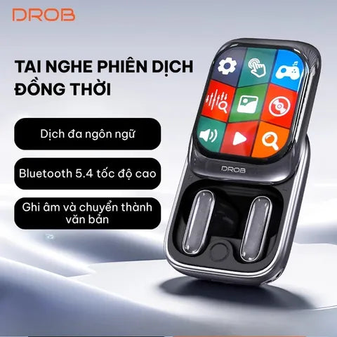 DROB G9 TWS Bluetooth Earbuds - Touch Screen & 400mAh Battery with 48-Hour Usage