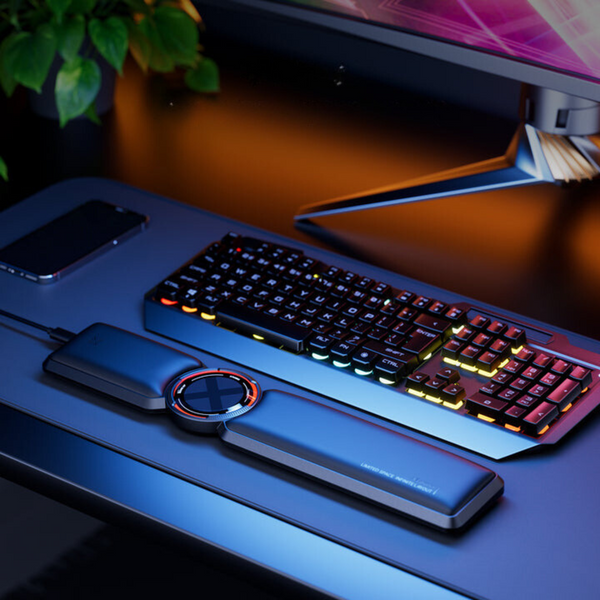 X-Turbo AirFlow Cooler Wrist Rest – Ergonomic Gaming Keyboard Wrist Support with Cooling Fan