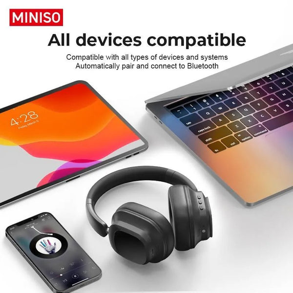 MINISO G90 Wireless Headphones - Noise Cancellation Technology, Touch Control, and High-Quality Sound