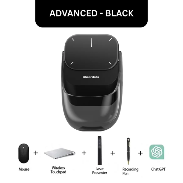 Cheerdots2 - 4-in-1 Smart Wireless Mouse | Touchpad, ChatGPT, Voice Recorder, Professional Presenter