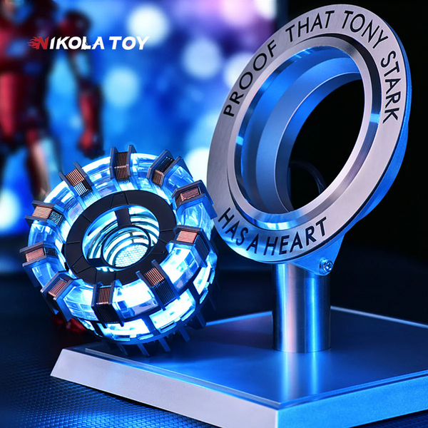 Iron Man Arc Reactor by NIKOLATOY – LED Light, Vibration Sensor, Floating Design