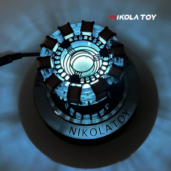 Iron Man Arc Reactor by NIKOLATOY – LED Light, Vibration Sensor, Floating Design