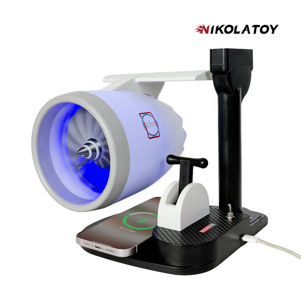 NIKOLATOY Desktop Humidifier Fan – Jet Engine Inspired Design
