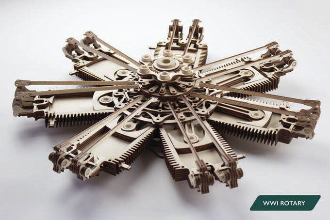 WWI-style rotary engine kit, labelled WWI Rotary