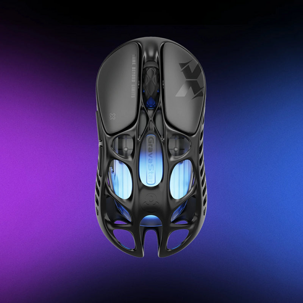 Wireless Gaming Mouse GravaStar Mercury X: Ultra-Lightweight, Hollow Design, Premium PAW 3950 Sensor