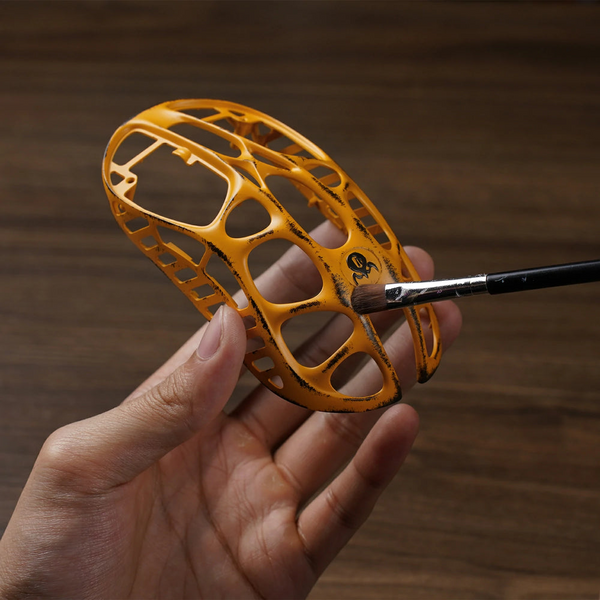 GravaStar Gaming Mouse Special Edition Battle Worn-Yellow – Ultra-Light 49g, 32,000 DPI Sensor, Tri-Mode