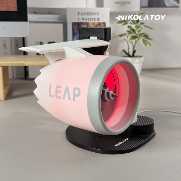 NIKOLATOY Desktop Humidifier Fan – Jet Engine Inspired Design