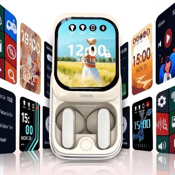 DROB G9 TWS Bluetooth Earbuds - Touch Screen & 400mAh Battery with 48-Hour Usage
