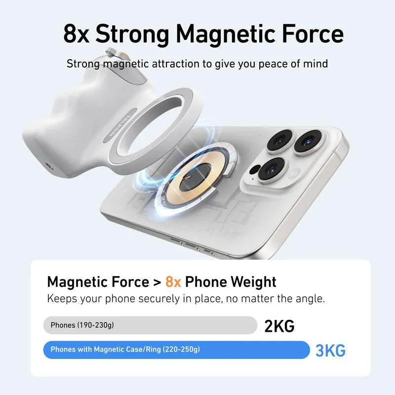 TELESIN Magnetic Phone Photography Grip with Remote - Professional 360° Photography