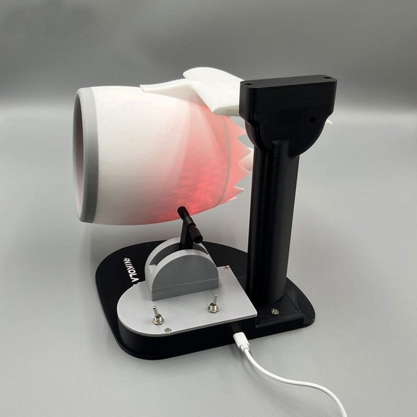 NIKOLATOY Desktop Humidifier Fan – Jet Engine Inspired Design