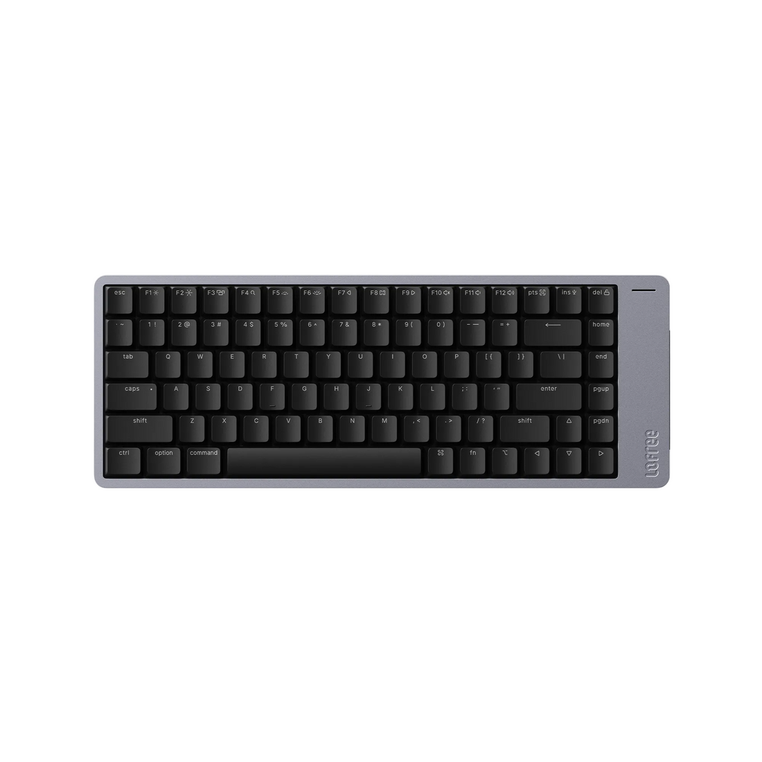 Lofree Flow 2 84 in Space Gray from above, showing the 84-key layout