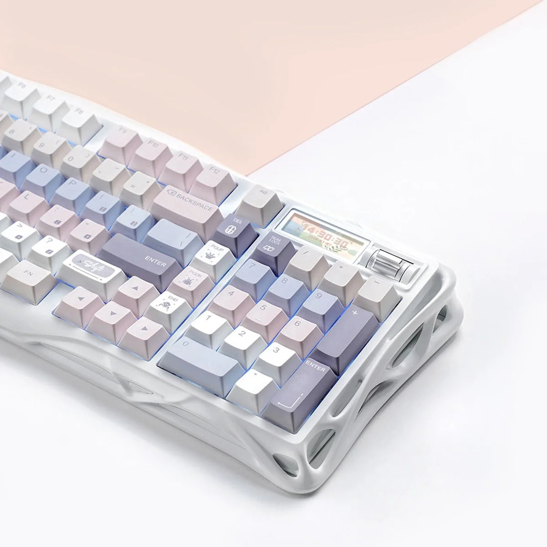 GravaStar Mercury K98 Pastel Whisper Mechanical Keyboard – GravaStar image 4