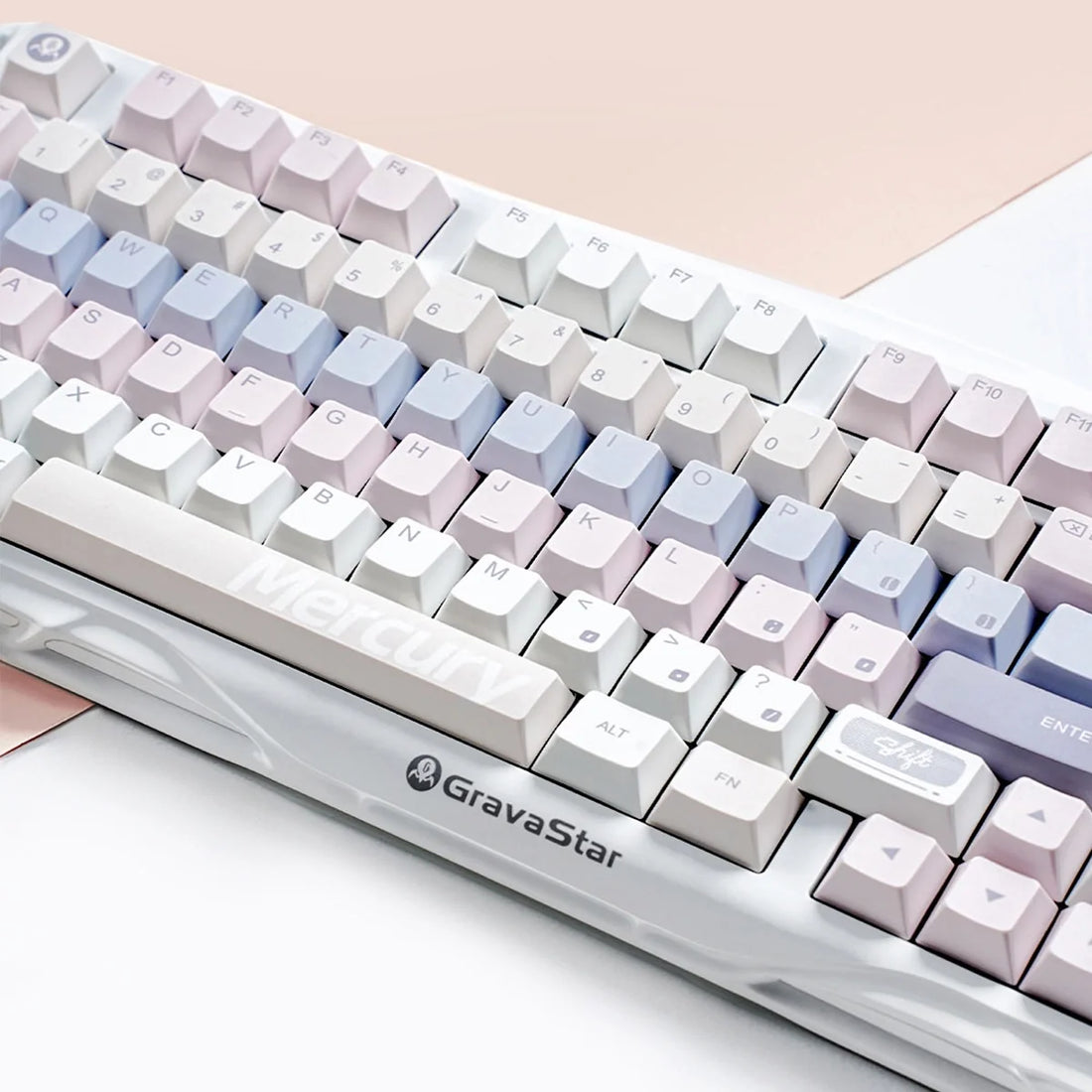 GravaStar Mercury K98 Pastel Whisper Mechanical Keyboard – GravaStar image 5