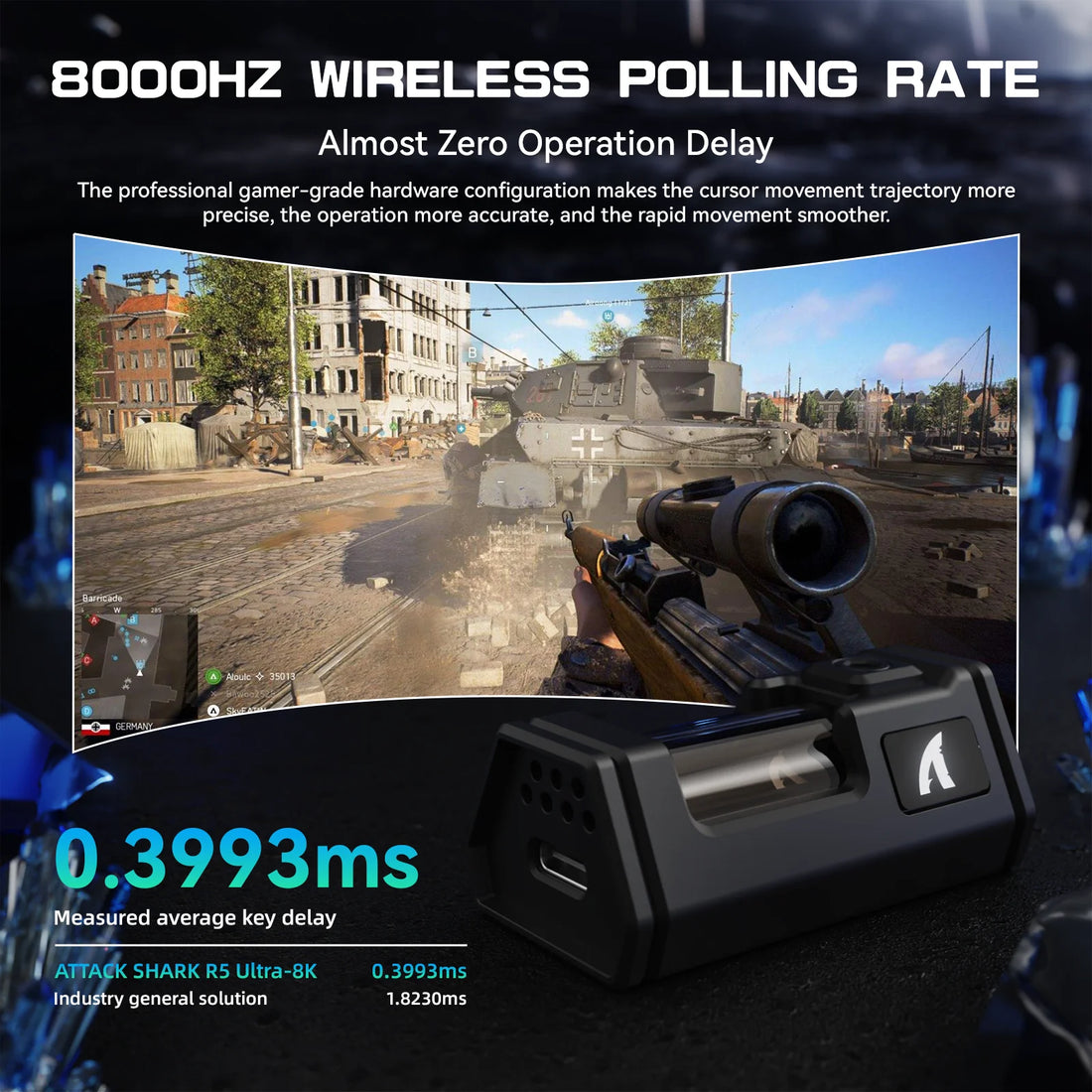 Attack Shark R5 Ultra Carbon Fiber 39g Wireless Mouse, photo 5
