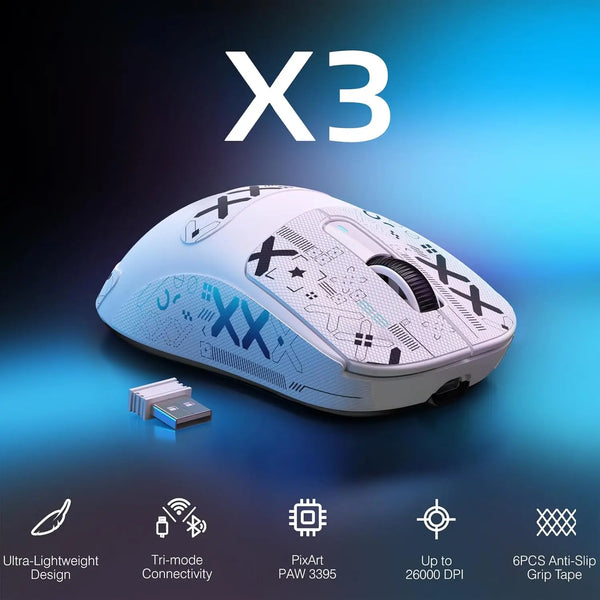 Attack Shark X3 49g Tri-Mode Wireless Gaming Mouse, photo 1