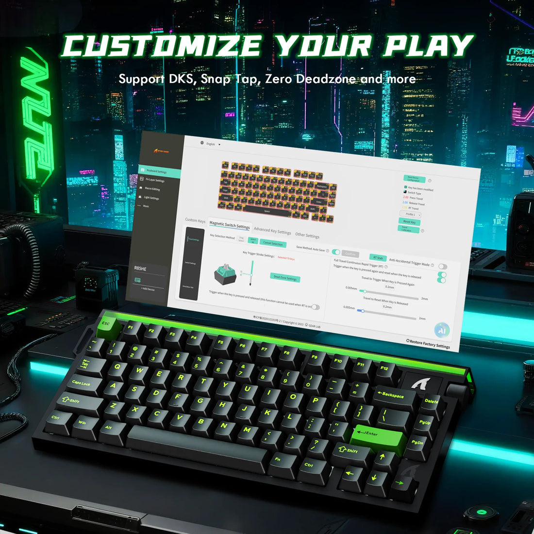 Attack Shark R85 HE Wired 75% Hall Effect Keyboard, photo 6