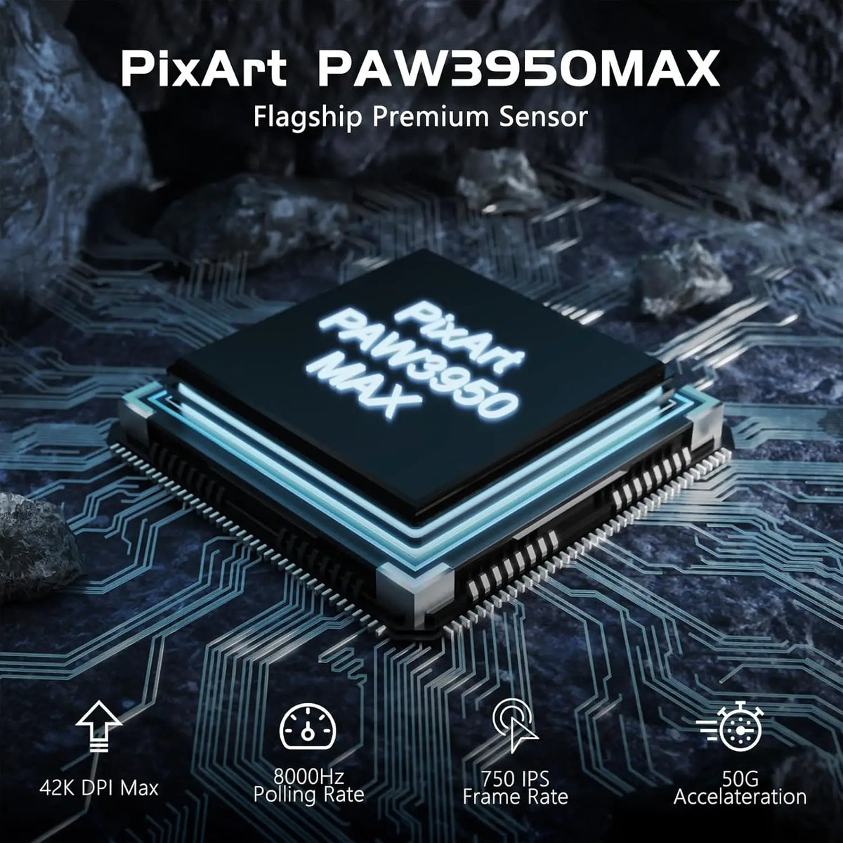 Attack Shark R6 8K Wireless Gaming Mouse, PAW3950, photo 2
