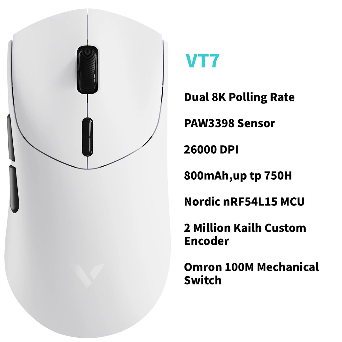 Rapoo VT7 / VT7 MAX 8K Wireless Gaming Mouse, photo 1