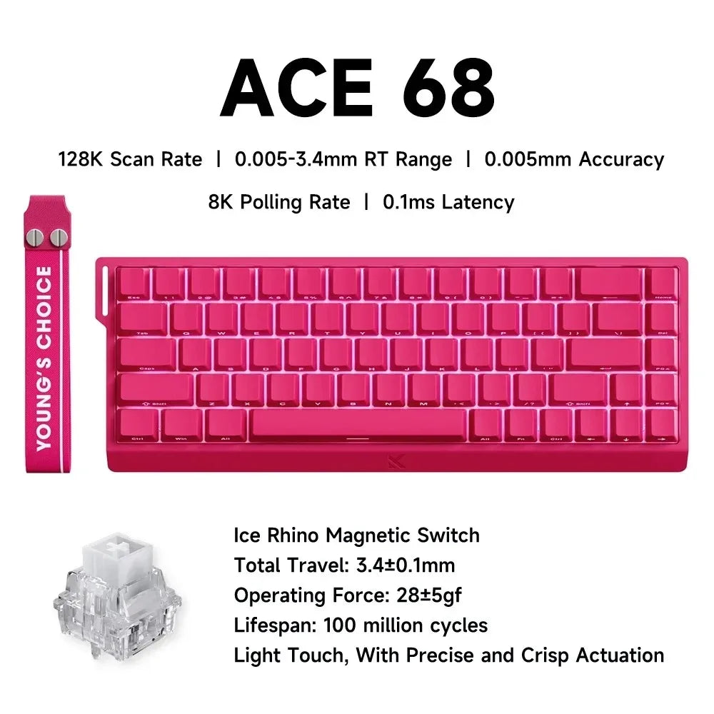 MCHOSE ACE 68 Wired Magnetic Switch Keyboard, 65%, photo 7