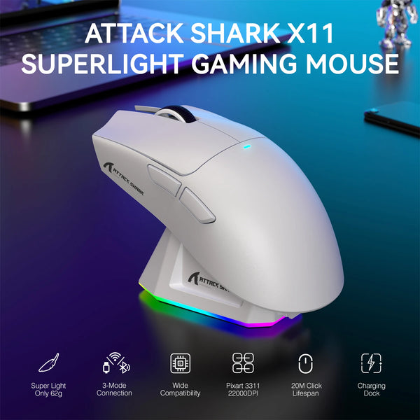 Attack Shark X11 59g Wireless Gaming Mouse, photo 1