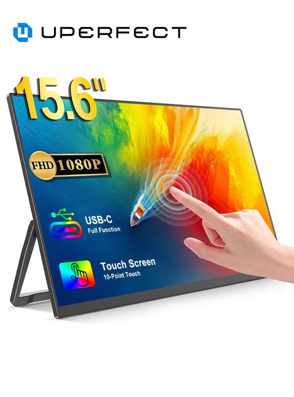UPERFECT 15.6 inch Touchscreen Portable Monitor with Kickstand, photo 1