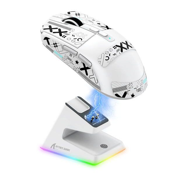 Attack Shark X6 Tri-Mode Mouse with Magnetic Charging Dock, photo 1