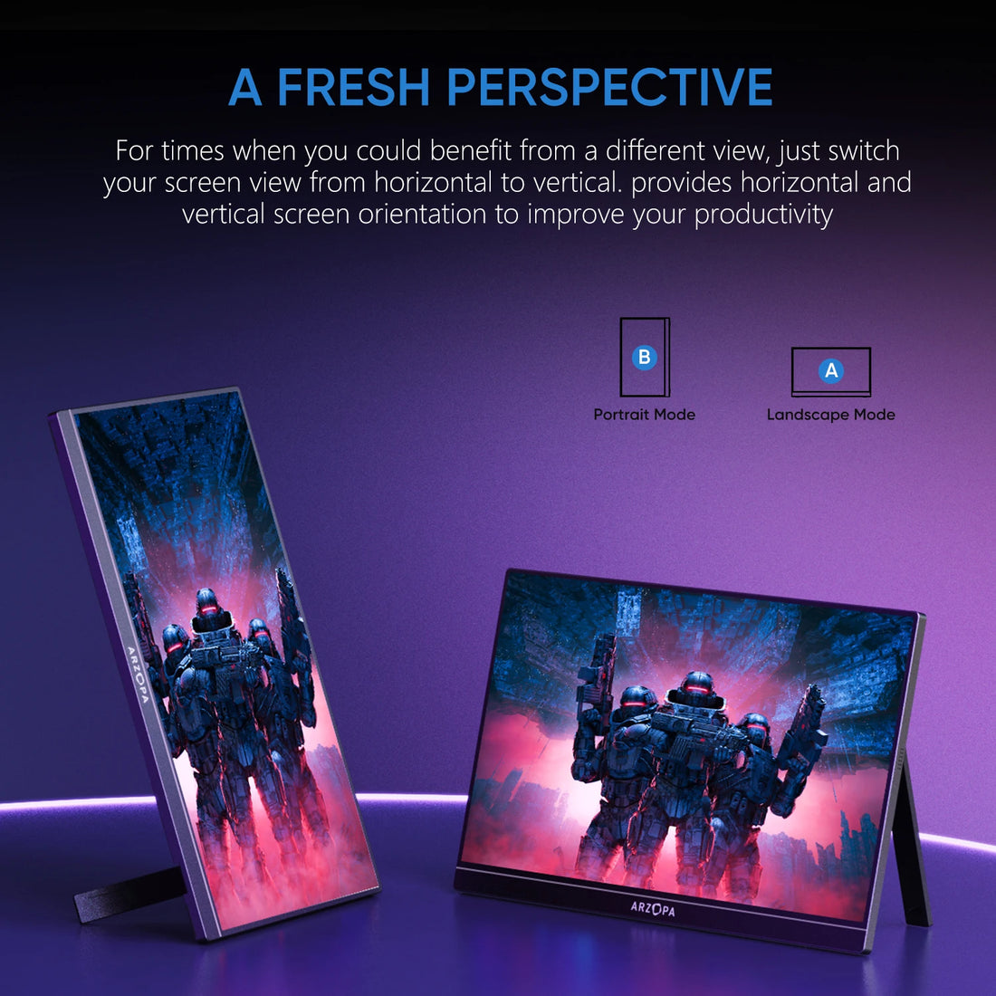 ARZOPA 16.1 inch 144Hz Portable Gaming Monitor, photo 4