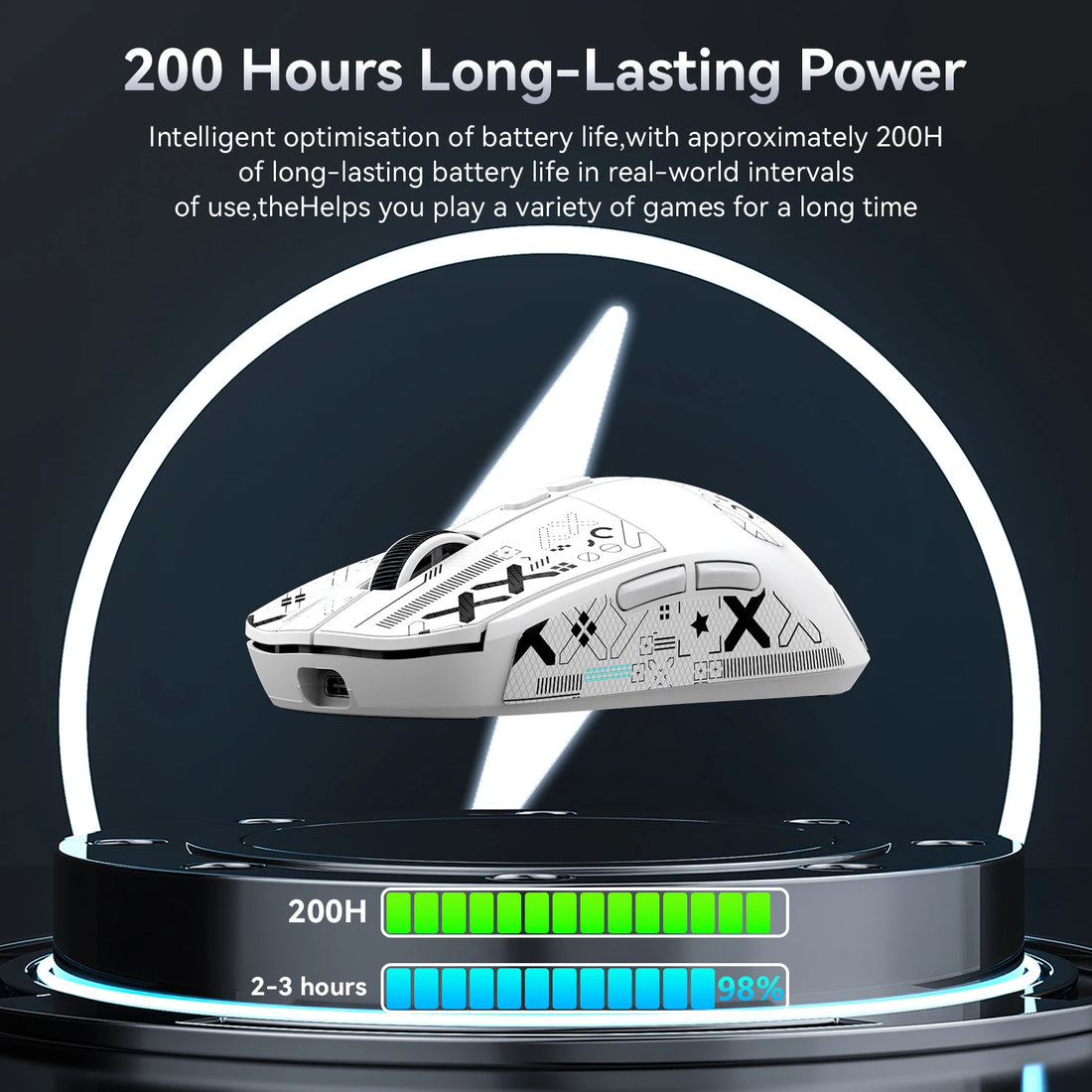 Attack Shark X6 Tri-Mode Mouse with Magnetic Charging Dock, photo 8