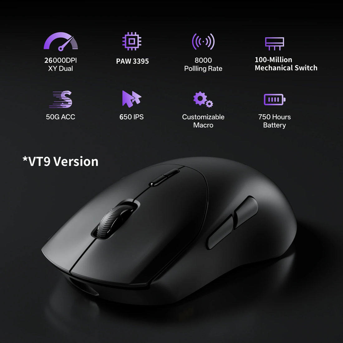 Rapoo VT9 / VT9 MAX 8K Wireless Gaming Mouse, photo 3