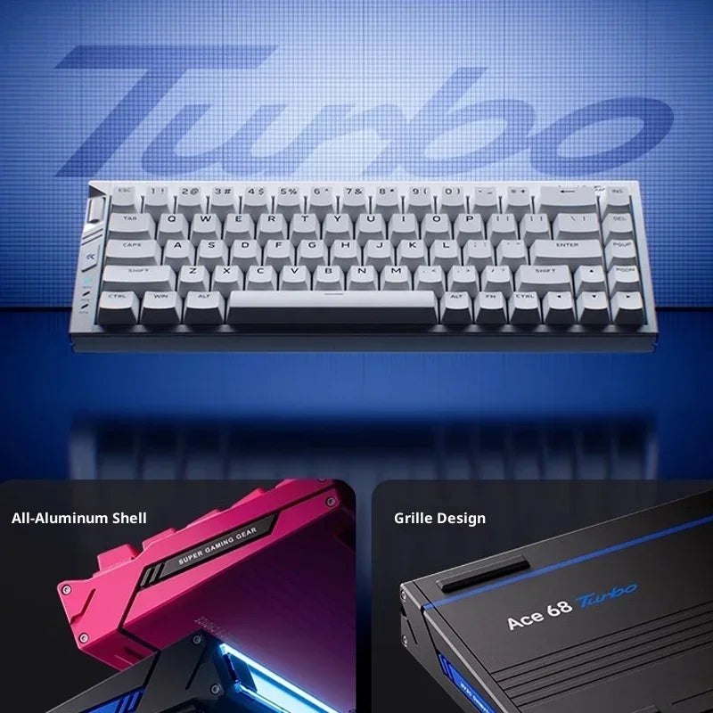 MCHOSE Ace68 Turbo Aluminum Wired Magnetic Keyboard, photo 5