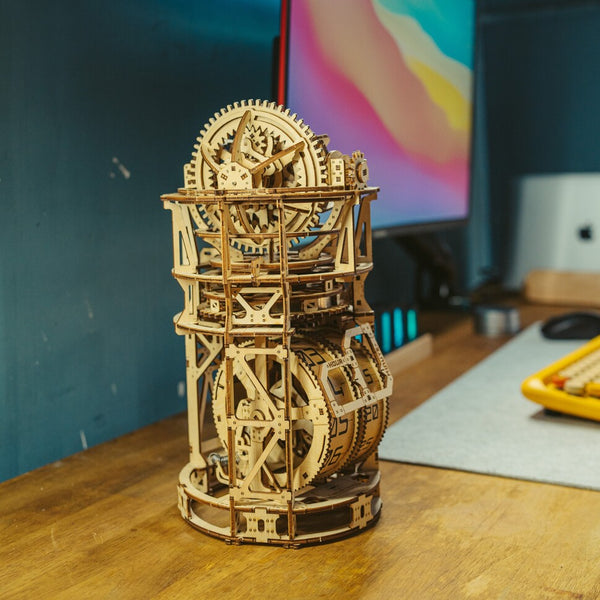 The 3D Wooden Puzzle Clock – The Dream Tourbillon