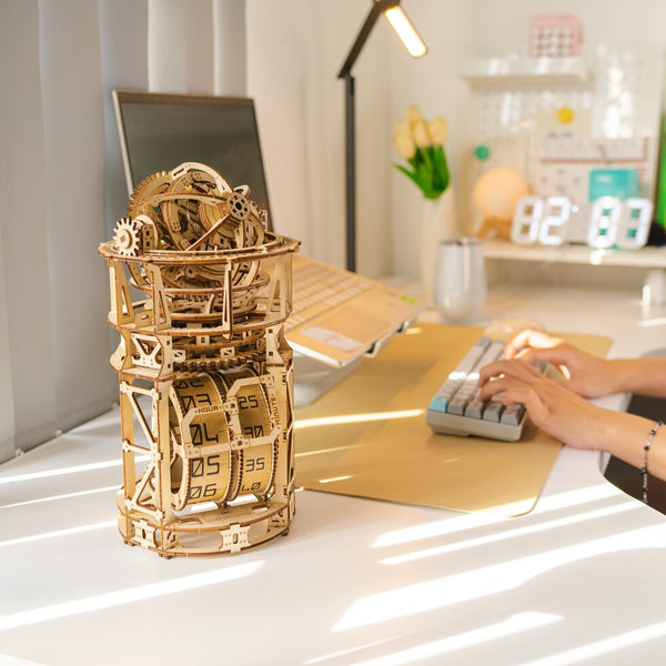 The 3D Wooden Puzzle Clock – The Dream Tourbillon