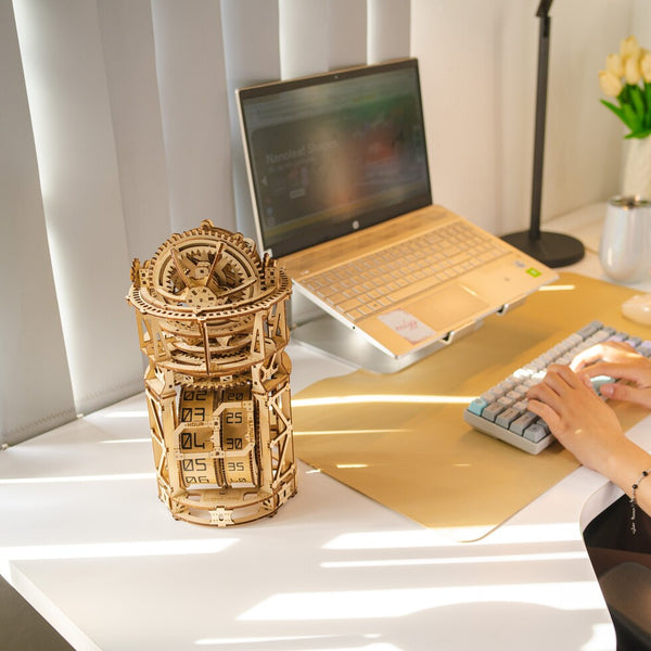 The 3D Wooden Puzzle Clock – The Dream Tourbillon