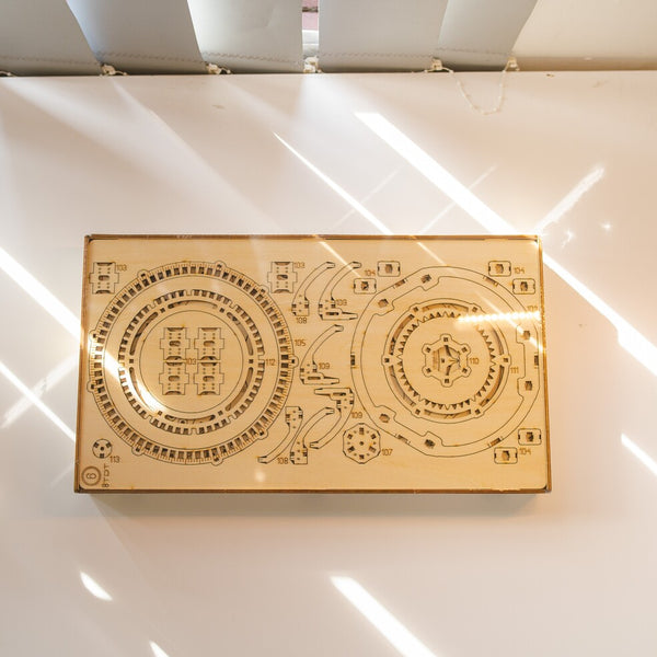 The 3D Wooden Puzzle Clock – The Dream Tourbillon