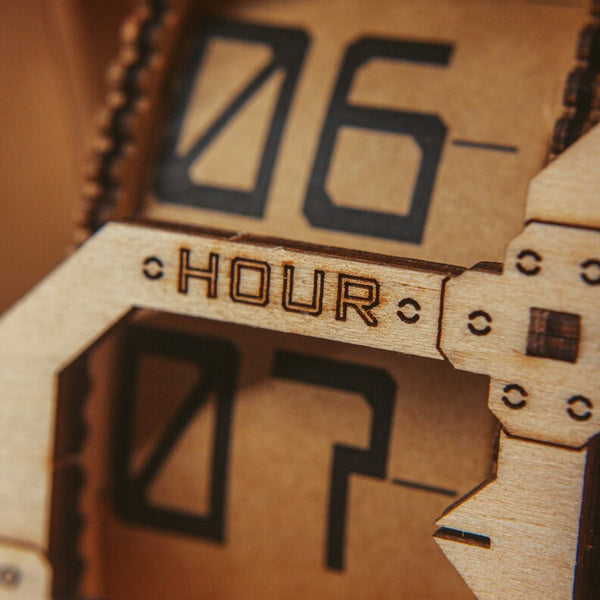 The 3D Wooden Puzzle Clock – The Dream Tourbillon