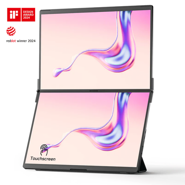Jsaux FlipGo Portable Dual Monitor | Expand Workspace With 1 Cable